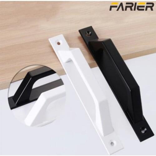 Black door handle kitchen furniture handle cabinet door handle drawer handle aluminum alloy handle