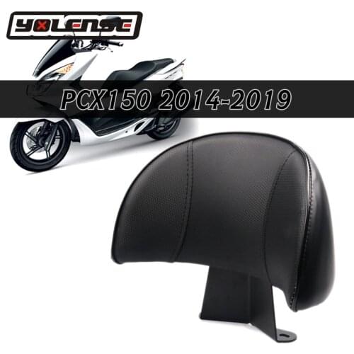 Black leather Motorcycle Rear Passenger Backrest Back Pad seat Backrest For HONDA PCX150 PCX 150 2014 2015 2016 2017 2018 2019