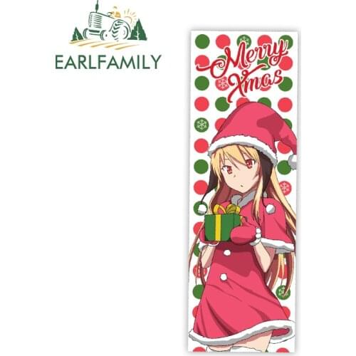 EARLFAMILY 13cm x 9.4cm for Megumin Slap Anime Car Assessoires Stickers Car Refrigerators Decal Trunk Windshield Laptop Decor