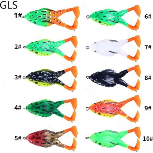 GLS New 9cm/13.7g Rotating Legs Frog Lure Floating Water High Quality Artificial Bionic Lure Fishing Tackles 1Pcs