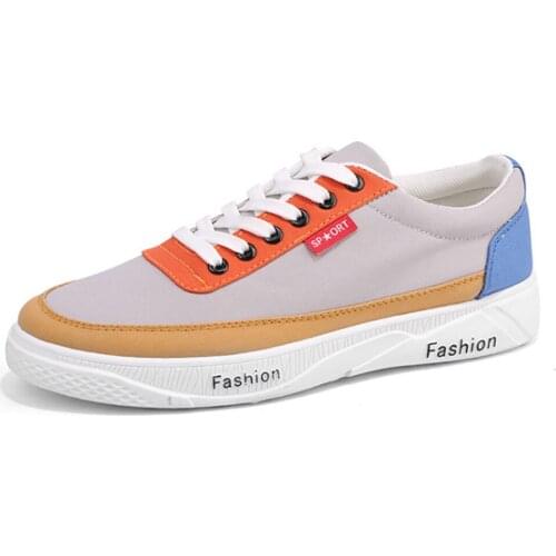 TaoBo Low Top Graffiti Canvas Shoes Man Flat High Quality Lace-up Print Casual Shoes Breathable Light Sneaker Color Debate
