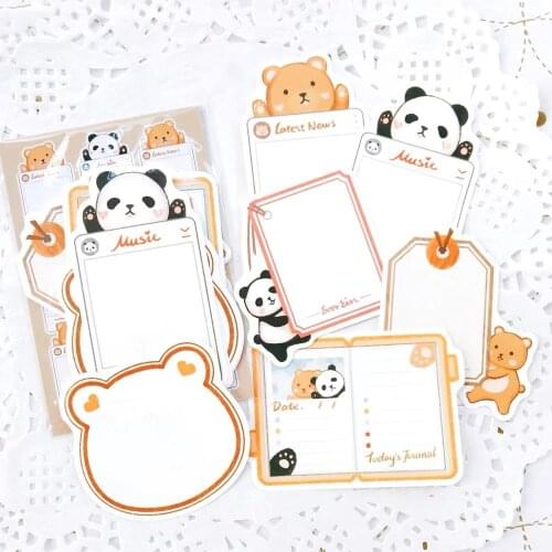 Lovely Frame Panda Memo Set Memo Pad DIY Scrapbooking Plan Pad Bullet Journal Note