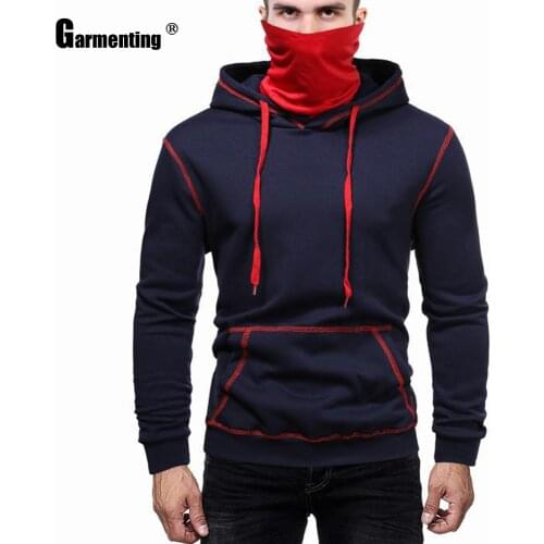 Garmenting Men Hoodies 2021 Spring Autumn New Pocket Casual Hooded Sweatshirts Tops Casual Pullovers Winter Fleece Mens Clothing