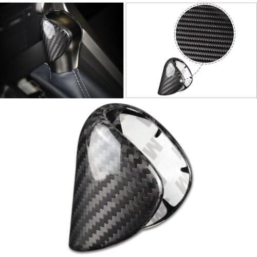 Carbon Fiber Car Gear Shift Knob Cover Decor Sticker Trim For Lexus ES IS NX RC RX Series GS450 ES350 IS350 RX350
