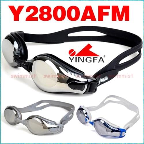 NEW YINGFA Y2800AFM PROFESSIONAL SWIMMING GOGGLES COMPETITION TRAINING RACING ANTI-FOG UV PROTECTION BLACK BLUE ORANGE YELLOW