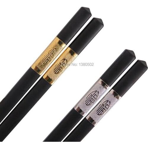 10 Pairs High Quality Durable Alloy Chinese Style Non-slip Health Chopsticks Sushi Japanese Chopstick Tableware Kitchen Tool