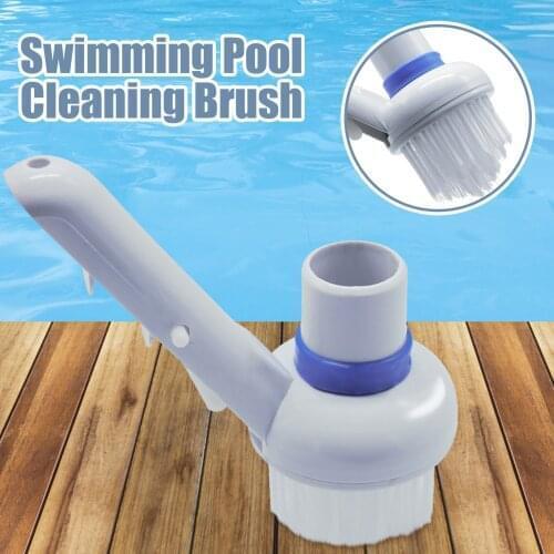 Swimming Pool 360 Degree All-Round Step Angle Vacuum Cleaner Spa Massage Bathtub Cleaning Brush Nylon Cleaning Tool Accessories
