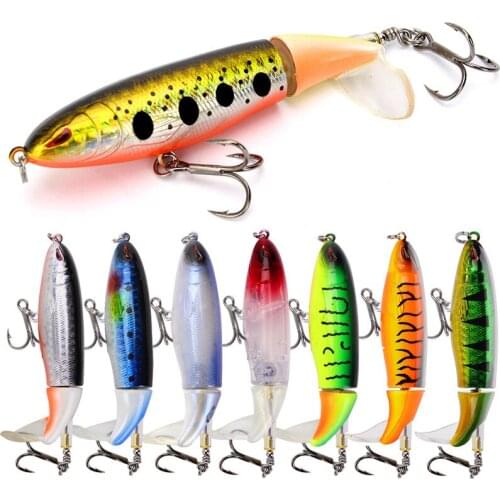 Floating pencil propeller tractor 13G/9CM road bait simulation hard road accessories swimbait top water lure
