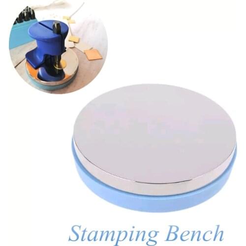 Jewerly stamping bench metal punching tool workbench dapping work block DIY silver steel leather clay equipment hammer beating