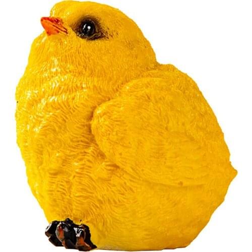 Nordic Simulation Chick Figurine Ornament Creative Craft Desktop Decoration Accessories Mothers Day Gift Outdoor Small Statue