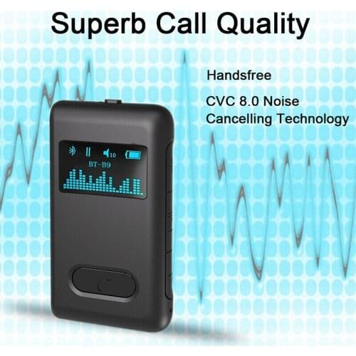 High Quality Bluetooth 5.0 Receiver LCD 3.5mm AUX RCA Wireless Auido Adapter