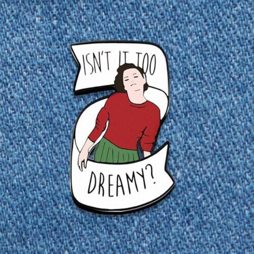 Twin Peaks Audrey Horne Enamel Brooch Pin Hat Bag Collar Lapel Pins Badges Women Mens Fashion Jewelry Accessories
