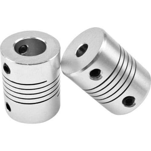 1pc CNC Motor Jaw Shaft Coupler 5mm To 8mm Flexible Coupling OD 19x25mm wholesale Dropshipping 3/4/5/6/6.35/7/8/10mm D19L25(3-10