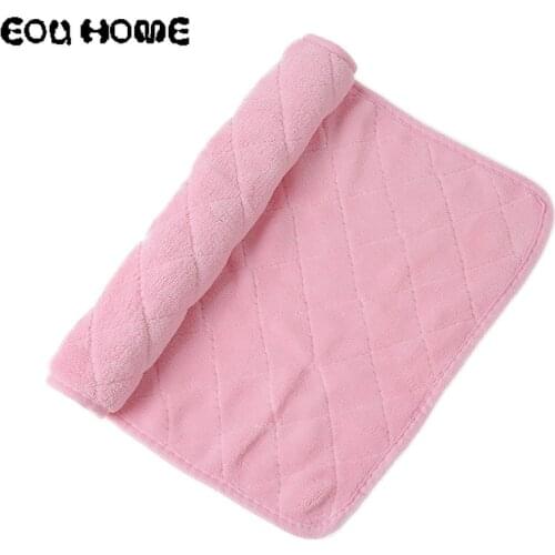 1 Pcs Super Absorbent Coral Fleece Dish Cloth Absorbent Wipe Floor Tableware Household Cleaning Towel Kitchen Rag Tools Gadgets