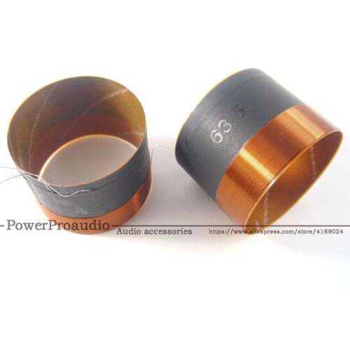 2pcs 63.5 Core Bass Voice Coil 63.5mm Subwoofer 8OHM Speaker Accessories DIY 2 Layers