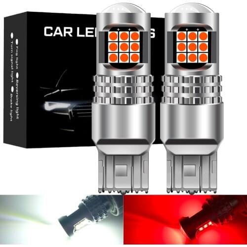 2X P21W LED Canbus 1156 BA15S BAY15D Bulb W21/5W P21/5W R5W P27/7W 7440 T20 Car Lights 6500K White Brake Light Reverse Lamp DRL