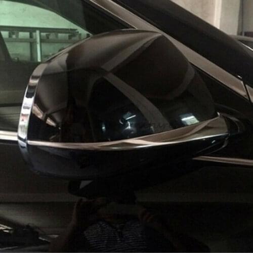 Fit For Cadillac SRX 2010-2016 Stainless steel Rearview Side Mirror Cover Strip Trim 2pcs