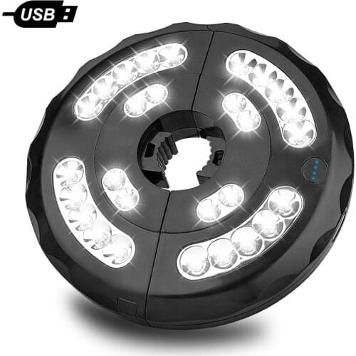 28LEDs LED Patio Umbrella Light 3 Mode Outdoor Cordless Umbrella Pole Light Garden Portable Camping Tent Lamp Emergency Light