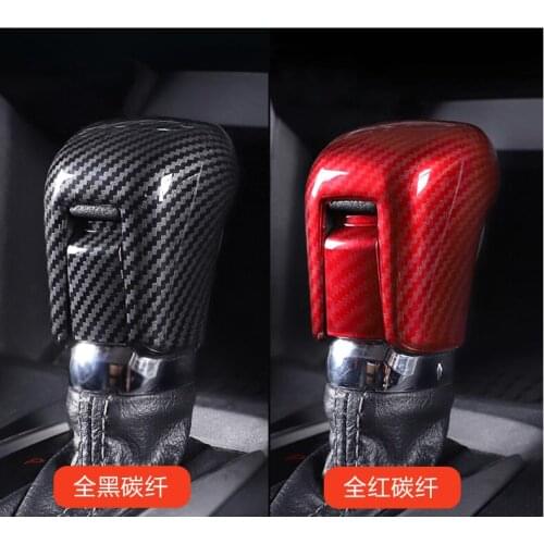 Car Central control panel Interior Gear Shift Knob Head Cover Trim Styling For Honda Civic 2016 2017-2019 ABS Carbon Fiber Style