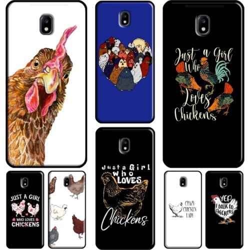 Loves Chickens chicks pattern For Samsung Galaxy J1 J3 J4 J5 J6 J7 2016 2017 A3 A5 A6 A8 A9 J2 Core J8 2018 Phone Case