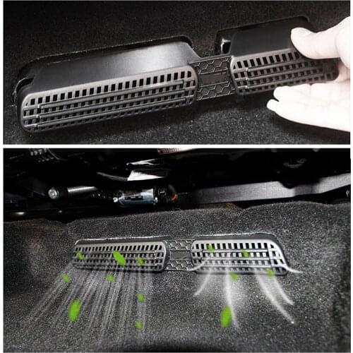 For Skoda Kodiaq 2016-2019 Under Seat Floor AC Air Conditioner Vent Outlet Grille Protective Cover Car Styling Trim