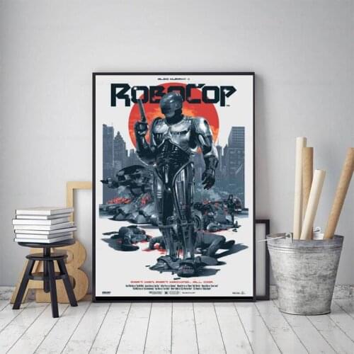 RoboCop Art Canvs Fabric Poster Print Hot Movie Picture Living Room Decoration