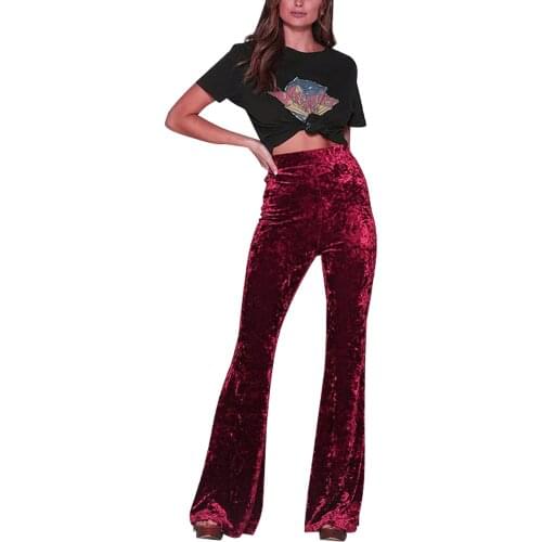 Imcute Women's Velvet Trousers