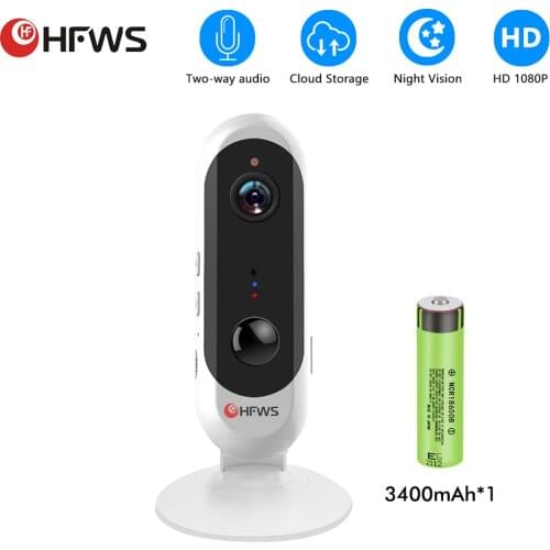 Battery Security camera 1080P Wireless Wifi Battery IP Camera Rechargeable 2 Way Audio indoor Security Cctv PIR Motion