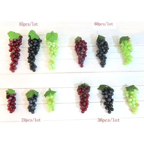 4pcs Artificial Fruit Plastic Fake Fruit Artifical Grapes&artificial Plastic Fake Simulated Grapes Ornaments Decorate
