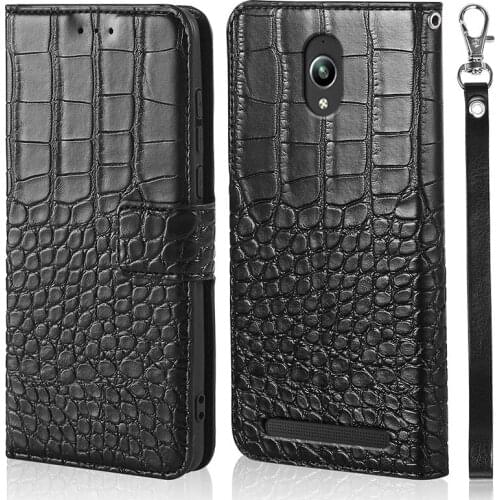 Leather Wallet Case Go ZC500TG Flip Cover Holder Phone Bag Crocodile skin for Asus Zenfone Z00VD 5.0inch Case