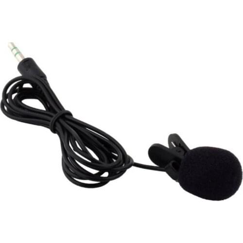 Mobile Phone Audio Recording Clip-on Type Mini Microphone Interview 3.5mm Collar Lapel Mic