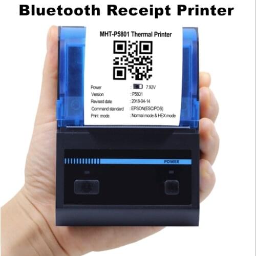 Mini Portable Android Bluetooth Pos Printer Thermal Receiving Printer for Phone iOS Windows Ticket printing