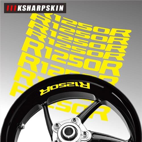 Motorcycle Styling Wheel Tire logo creative rim inner side decals Decorative sticker suitable for BMW R1250R r1250 r sticker