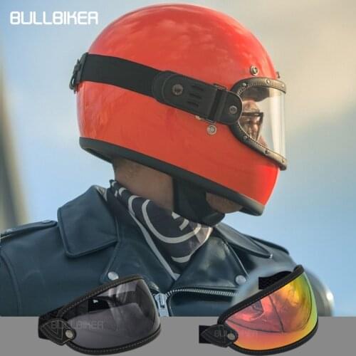 Motorcycle Helmets Bubble Shield Lens Windshield Sunglasses Accessories For Retro Biltwell Gringo BELL RUBY Helmets Goggles