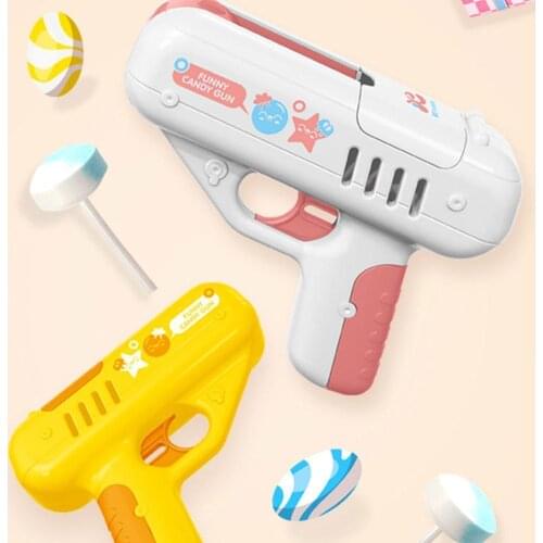Music Candy Gun Cute Toy Creative Lollipop Storage Net Toy Gun Candy Gun Supplies Party Party Red Surprise Storage up I5B2