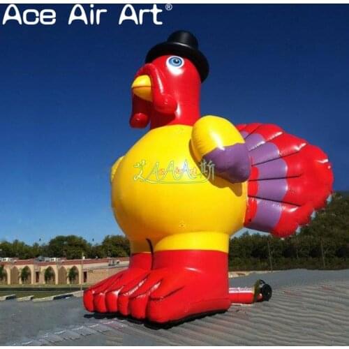 Outdoor giant cartoon animals model Inflatable Turkey for Thanksgiving party model