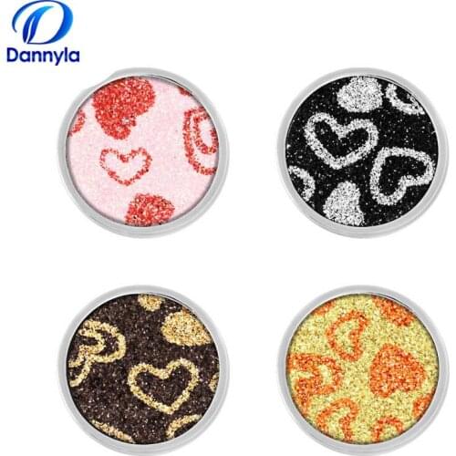 Wholesale 1pc/lot 33mm My Moneda Paillette Heart Coin Fit 35mm Coin Frame MICO04