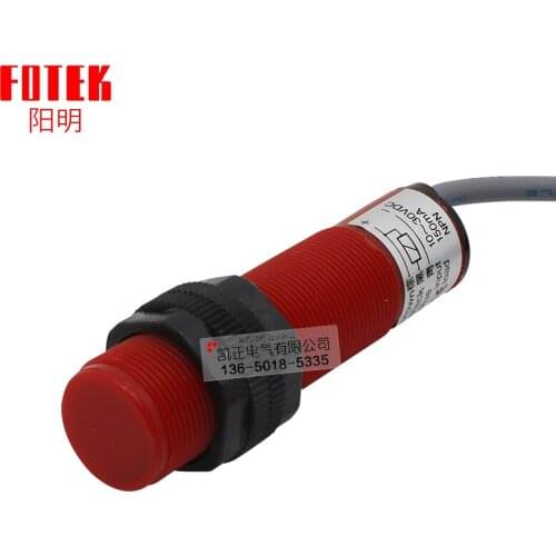 Original authentic Taiwan FOTEK photoelectric switch CP18-30N sensor red induction distance 30cm working voltage 10-30VDC