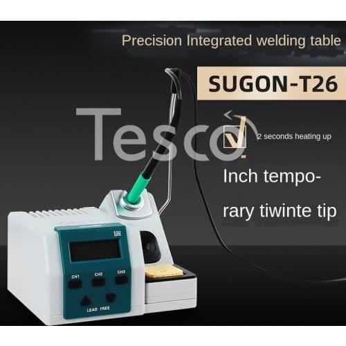 T26 soldering iron soldering station 2 seconds warm up 350 degrees precision electric soldering iron fingerprint flying JBC