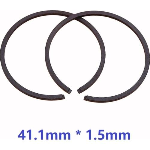 2Pcs/lot Piston Rings 41.1mmx1.5mm For Partner 350 351 352 370 371 390 401 420 Poulan 1950 2150 2250 2450 2550 Chainsaw
