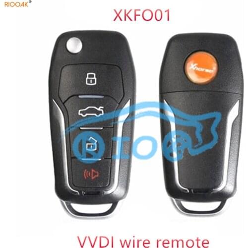 RIOOAK 10pcs/lot XKFO01EN Xhorse wire Remote for Ford type use for VVDI2 vvdi MINI key tool free shipping locksmith tools