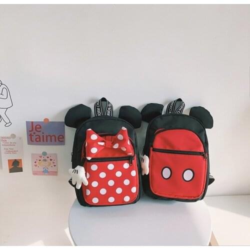 Disney elementary schoolbags reduce burden cute cartoon Mickey childrens backpack girls leisure travel backpack