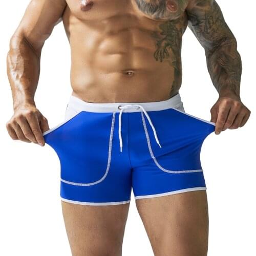 Swimming Shorts Men Swimsuit Waterproof Swimwear Man Trunks Quick Dry Sports Pants Swimming Pool Surfing Drifting Sexy Summer