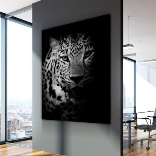 Nordic HD Print Leopard Portait Poster Animal Modern Decorative Paintings on Canvas Wall Art for Home Decorations Wall Decor