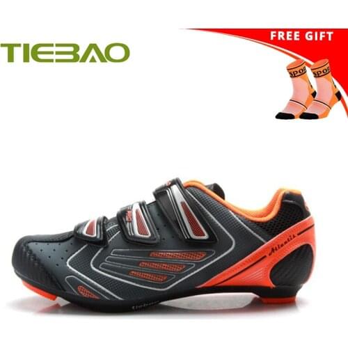 Tiebao Sapatilha Ciclismo Cycling Shoes Road Men Women Sapatos De Bicicleta Self-locking Breathable Bicycle Riding Shoes