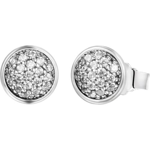 Authentic 925 Sterling Silver Earring Dazzling Droplets Earrings For Women Wedding Original Jewelry Pendientes Brincos