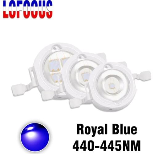 1W 3W 5W Royal Blue 440-445nm Grow LED COB Chip Diode For DIY led grow plant light tent Hydroponics Aquarium