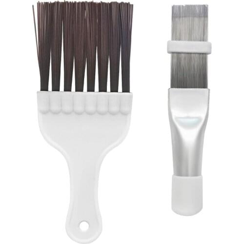 M7DF 2 Pack Reusable Air Conditioner Condenser Cleaning Brush Kit Metal Fin Cleaner