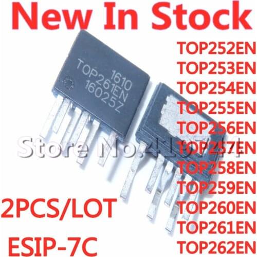 2PCS TOP252EN/EG TOP253EN TOP254EN TOP255EN TOP256EN TOP257EN TOP258EN TOP259EN TOP260EN TOP261EN TOP262EN ESIP-7C power chip