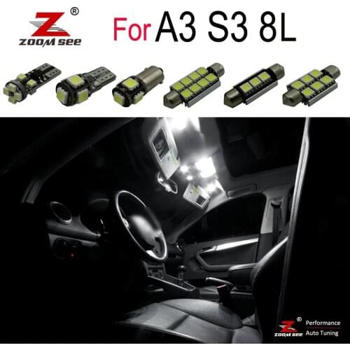 26pcs LED plate bulb + LED interior dome mirror light kit package for Audi A3 S3 8L (1996-2003)